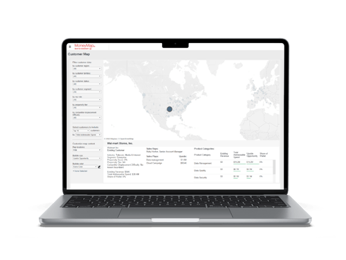 customer map laptop